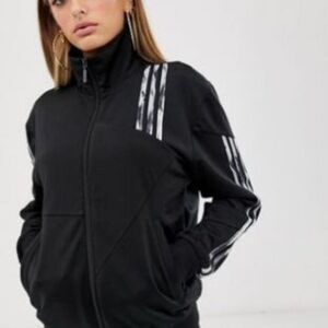 ADIDAS X Danielle Cathari Firebird Black Marble Stripe Track Jacket size Medium
